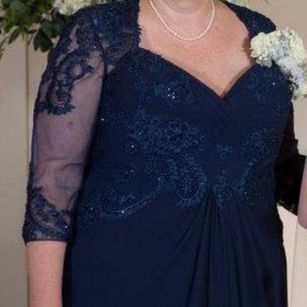 Navy Mother of the Bride Dress